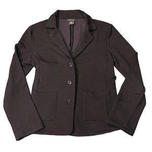 Rachel Zoe Jersey Knit Blazer 3 button closure women’s medium black